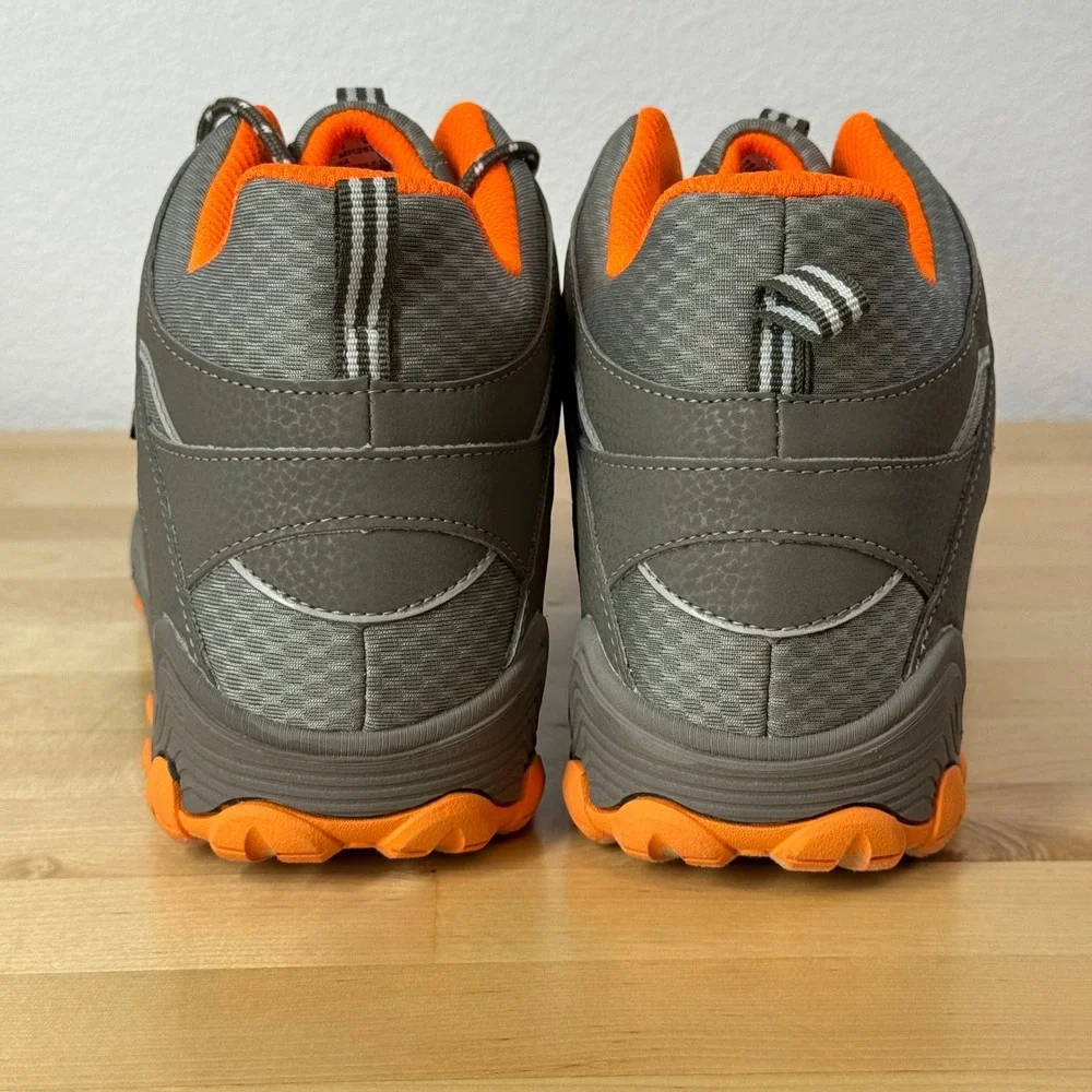 Merrell Chameleon 7 Mid ACS Hiking Boots Kids Grey Orange MK262177 Size 7M
